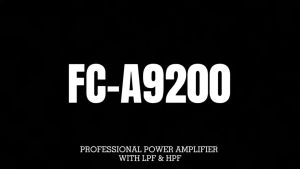 POWER AMPLIFIER FIRSTCLASS FCA9200 /FC A9200 2CHANNEL WITH CROSSOVER
