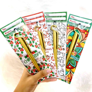 3D Christmas Pen Sleeves with 3-in-1 stylus pen for Giveaways