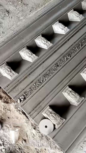 List beton profil Abu lisplang profil minimalis/ Hiasan dinding / Dekorasi rumah Varian motif modern