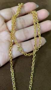 Lanz Kalung Nuri Polos Tebal Berbobot Titanium 22K (Emas)