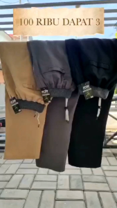SUPER HEMAT 4 PCS CUMA 100 RIBU AN SAJA CELANA CHINOS PANJANG DEWASA SIZE STANDAR DAN JUMBO BB 40-90 KG