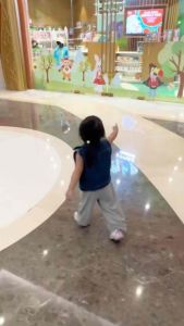 2pcs/1pc Grey & Black 1-6 Years Old Cotton Terry Loose Wide Leg Pants Contrast Drawstring Waist All-Match Versatile Suitable For School Home Outings Warm & Fashionable For Autumn/Winter
