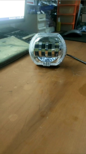 Lampu Tembak LED Daymeker Biled+Shroud 8D 4 Lensa Original Super Terang High Low Putih-Kuning