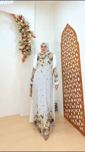 Gamis Set Jilbab Nadhira by Avrilia: Bahan Nyaman & Tahan Lama