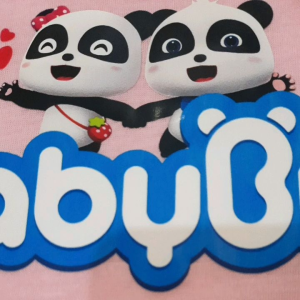 Atasan kaos anak uniseks gambar panda lucu babybus baby bus buat umur 2-10 tahun