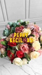 Bunga Peony Kecil Artificial Flower: Dekorasi Taman & Mainan