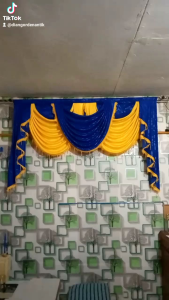 Tiray Poni Spanyol Gorden Khusus Poni Saja Hordeng Tirai Jendela Model Gelombang Minimalis