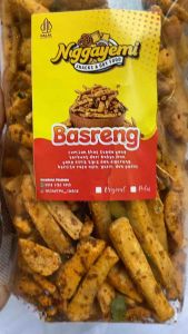 NGGAYEMI Basreng Pedas Asin Daun Jeruk 500g Premium