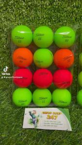 Set 12 Bóng golf Titileist Velocity màu màu đẹp 99% Bóng golf nhám Tittleist Velocity màu