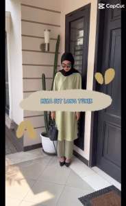 ONE SET/ STELAN LONG TUNIK LD 120