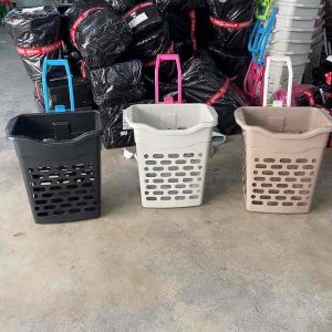 Uniglobal Big Laundry Basket With wheels Cover And Handle Laundry Basket Organizer Storage
