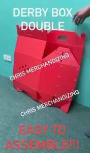 Derby Box/ durable and water proof/ lightweight/ collapsible/no metal parts/ 100% virgin materials not scrap materials/ Easy to assemble