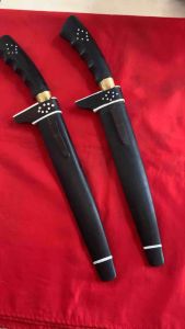 Pisau Sembelih Tarisi Jasingga Cenglim Full Kayu Kiareng Murah & Super Tajam