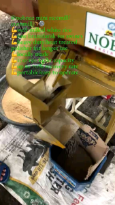 Mini rice milling machine model kanake kmm150 portable with tirescoupled with 6hp mitsubishi gas engine 150kg per hr capacity fine bran output