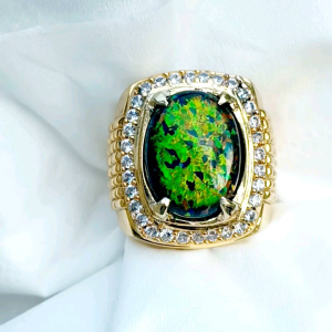 CINCIN BATU KALIMAYA BLACK OVAL TOP JARONG HIGH QUALITY