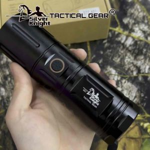 【401】Bright Rechargeable Outdoor Long-lasting White Laser LED Long-range High-power Flashlight
