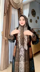 Gamis Set Hijab Seterjoan Motif 5 Terbaru