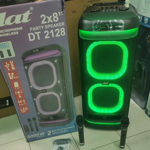 Speaker Portable Bluetooth 8 Inch Doble DAT DT2128: Speaker Berkualitas Tinggi dengan Desain Elegan