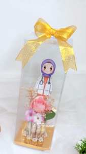 Money Cake Bunga Akrilik Kado Hadiah Ulang Tahun Custom Free Box Mika Pita
