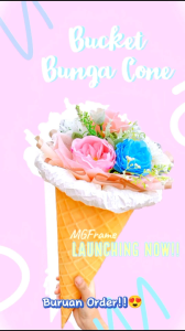 Buket ice cream Bouquet ice cone | Buket hadiah buket es krim | Buket bunga | Birthday gift graduate gift valentine anniversarry
