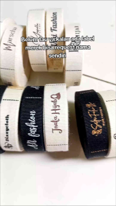 (100pcs) LABEL HIJAB/LABEL MERK/LABEL KATUN