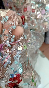 DESAIN 2 BAHAN/KAIN TILLE BORDIR GARDEN PAYETAN PREMIUM