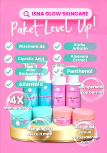 ISNA GLOW SKINCARE . PAKET LEVEL UP || NORMAL & ACNE || AUTO GLOWING BPOM
