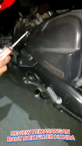 BAUT BOX FILTER MOTOR HONDA 10 PCS BAUT BOX FILTER HONDA MATIC BEAT VARIO SCOOPY BAUT BOX FILTER UDARA ukuran M5X25