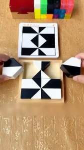 [Bản Nâng Cấp] Bộ Đồ Chơi Xếp Hình IQ Giải Đố Logic Xếp Hình Khối Ẩn 3D Phát Triển Tư Duy Cho Bé