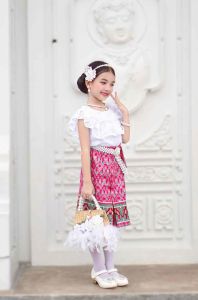 ชุดผ้าไทยประยุกต์ ชุดสีดำ ชุดเด็ก