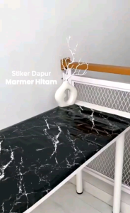 wallpaper dinding sticker motif marmer 8m x 45cm per roll