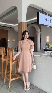 Sherlyn Dress เดรสออกงานโบว์ข้าง ลุคลูกคุณณมาก ป้ายVera