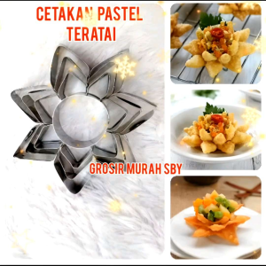 Cetakan pastel teratai/ pencetak kulit pangsit / cookies cutting teratai
