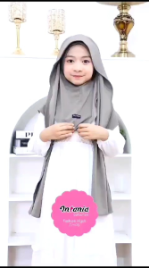 pashmina anak instan oval ciput ninja tutup leher