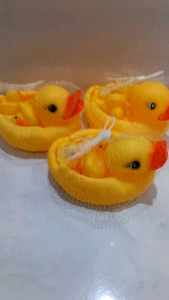 Mainan Bebek Karet Pencet Bunyi Mainan Mandi Bayi 1 Induk isi 3 pcs no XW-4