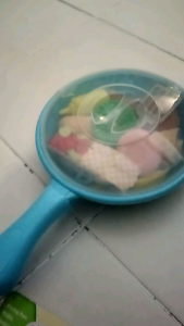 JUST LIKE HOME Frying Pan Play Sets for Kids (Blue)