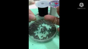 Cước thun dẹp co giãn tốt dùng xỏ hạt cườm hạt trai