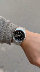 ĐỒNG HỒ NAM CHÍNH HÃNG Seiko SCVE053 Automatic Open Heart Black Dial Silver Stainless Steel For Men