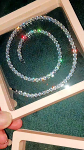 สร้อยคอเพชรCz 4mm. AAAAA