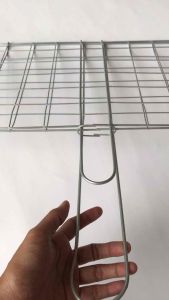 Panggangan jepit ikan bakar alat pemanggang ayam bakar ukuran 45x28cm