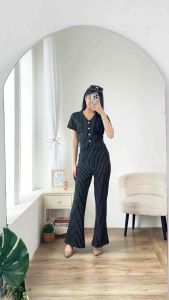 Mv Shop Set 8085 Stelan Baju Celana  Scuba Premium Korean Style Fashion Wanita
