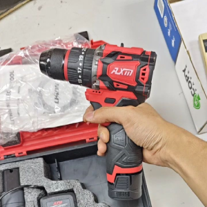 AXM Impact Drill 18V Keyless Chuck Cordless Power Tool with Battery Charger and 2x 18V Batteries