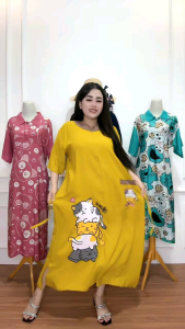 Daster Miaow LD 120 Busui Bahan Rayon Premium
