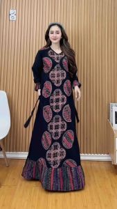 Batik untuk Musim Panas: Gamis & Longdress Batik Multi Colour Rayon Super Adem