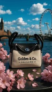 กระเป๋าทรงสี่เหลี่ยมรุ่น Benny’bag สีดำ ผ้าแคนวาสหนัง PU มีสายสะพาย