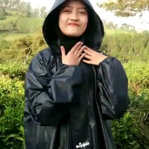 Jas Hujan Jumbo Big Size Mantel Gamis Muslimah Tripper