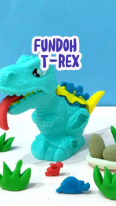 KIDZOONAA - FUN-DOH T-REX DINOSAURUS FUNDOH PLASTISIN MODELING COMPOUND (28169)