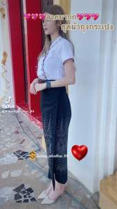 เสื้อคอจีน เสื้อพื้นเมือง สีขาวแขนสั้น - สีขาวแขนสั้น เสื้อพื้นเมือง เสื้อคอจีน