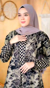 Batik Couple Baju Couple Batik Gamis Wanita Dan Kemeja Pria Lengan Pendek Modern Set Pakaian Pasangan Couple Gamis Batik Inner Cardigan Busui Jumbo Atasan Kemeja Terbaru Set Couple Seragam Kondangan Kekinian Motif Terbaru