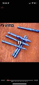 Mũi khoan gạch đá đa năng đầu vát Đức Mũi Khoan V2 Đa Năng Chuyên Gạch Men Cứng HEX-9 Độ Cứng HRC 40 VITO